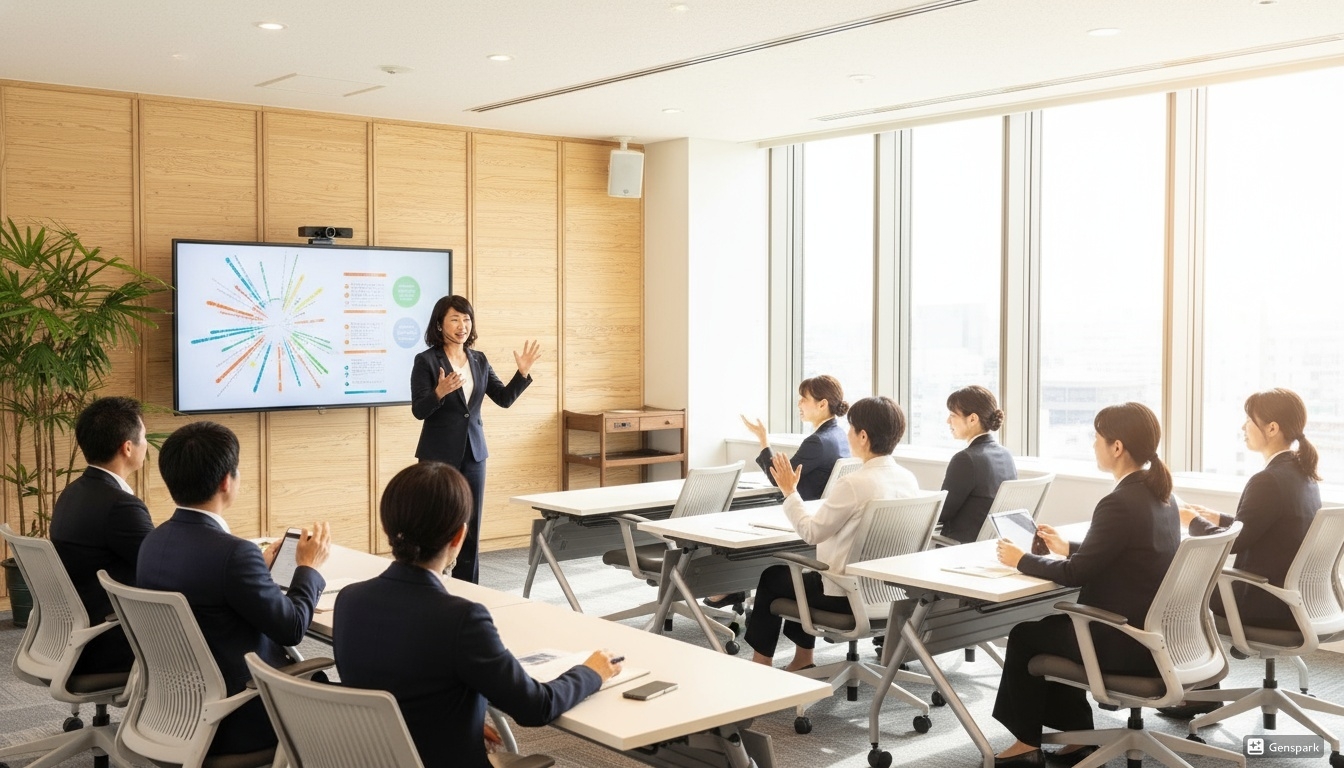 松田知子によるセミナー登壇の様子